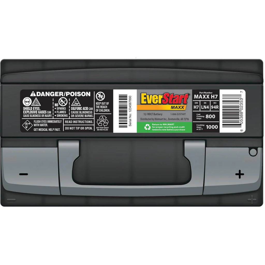 Lead Acid Automotive Battery Group Size H7 12 Volt 800 CCA C566393