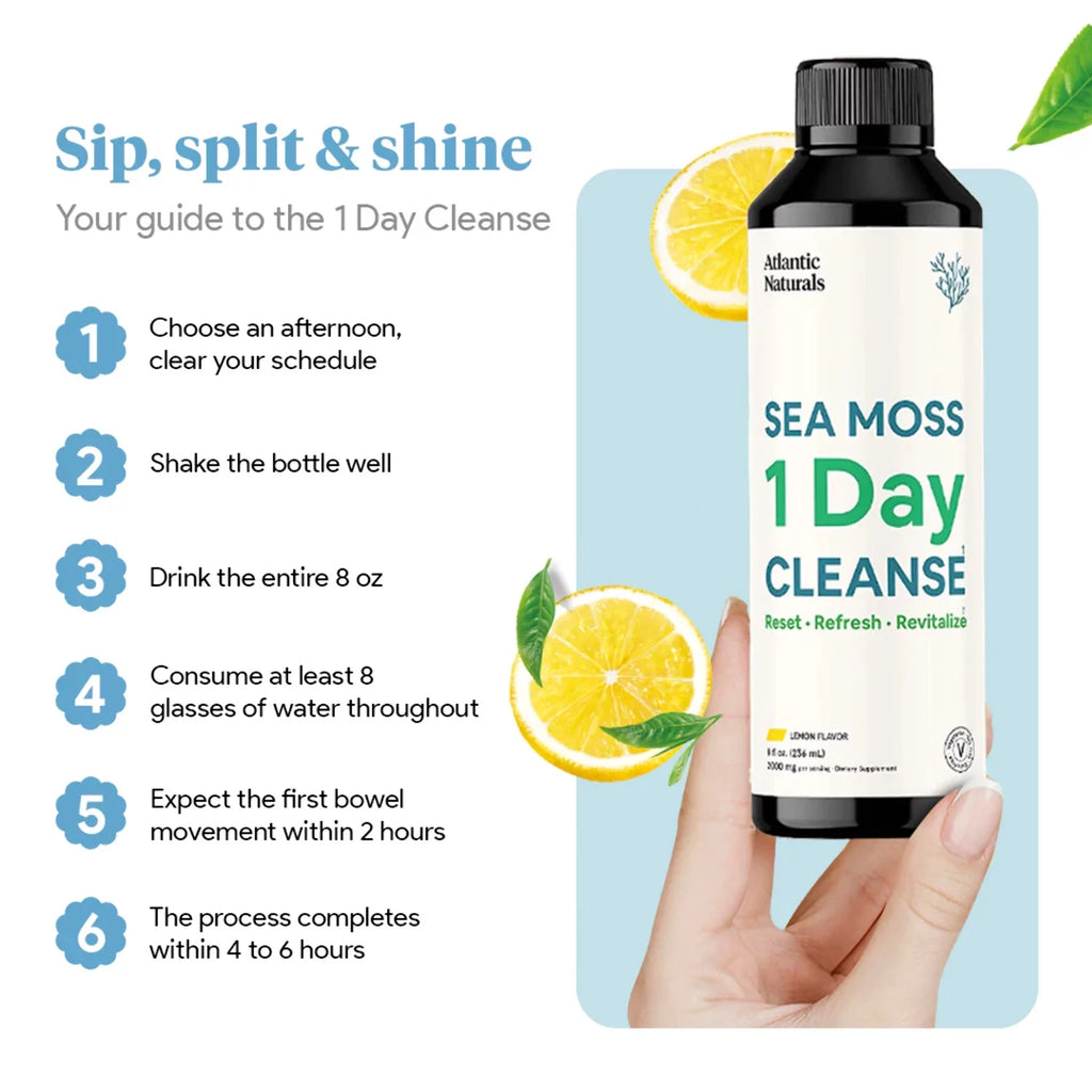 Sea Moss 1 Day Cleanse Lemon Flavor Y2402