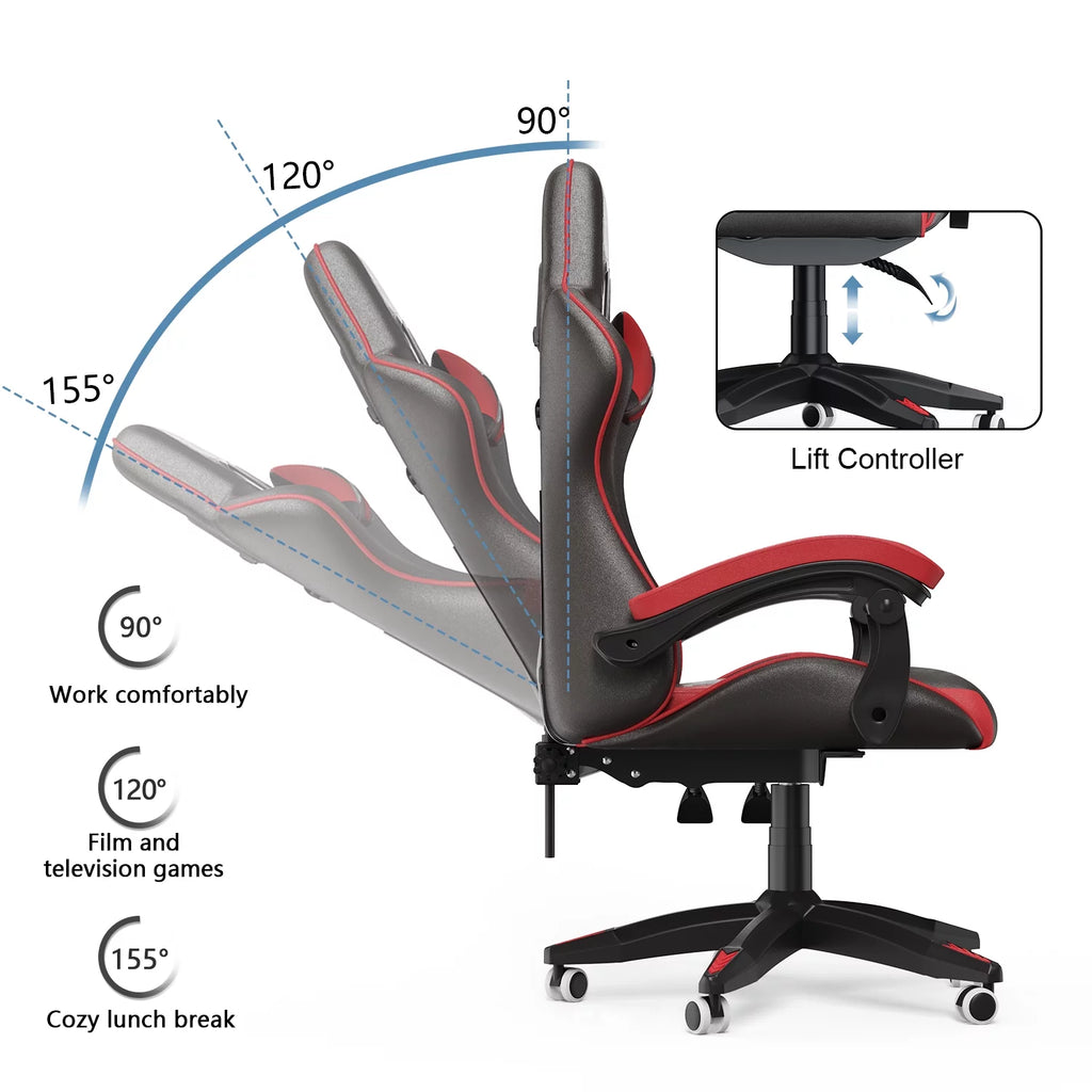Red Adjustable Gaming Chair W887585