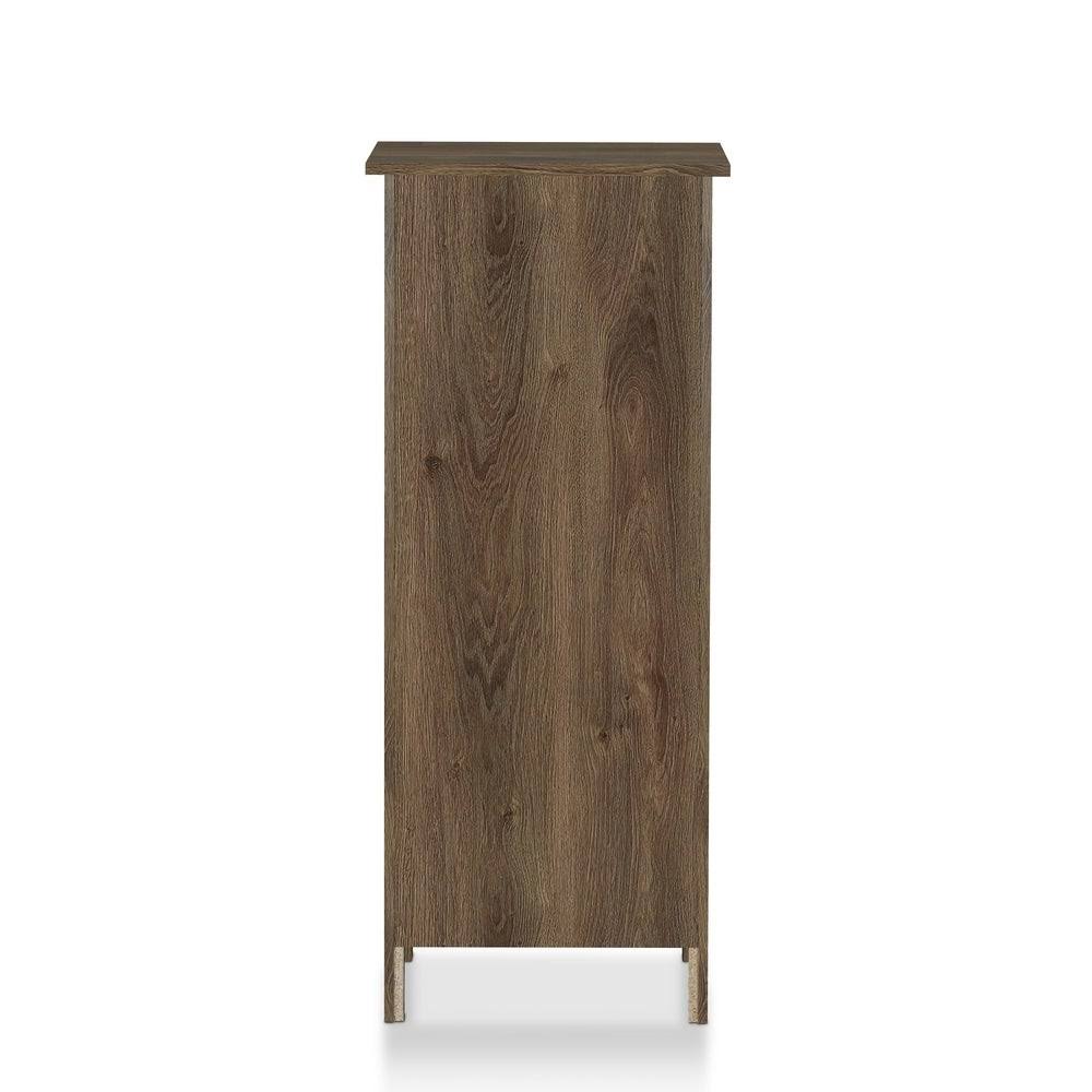 Distressed Walnut 5-Drawer Vertical Chest B33980