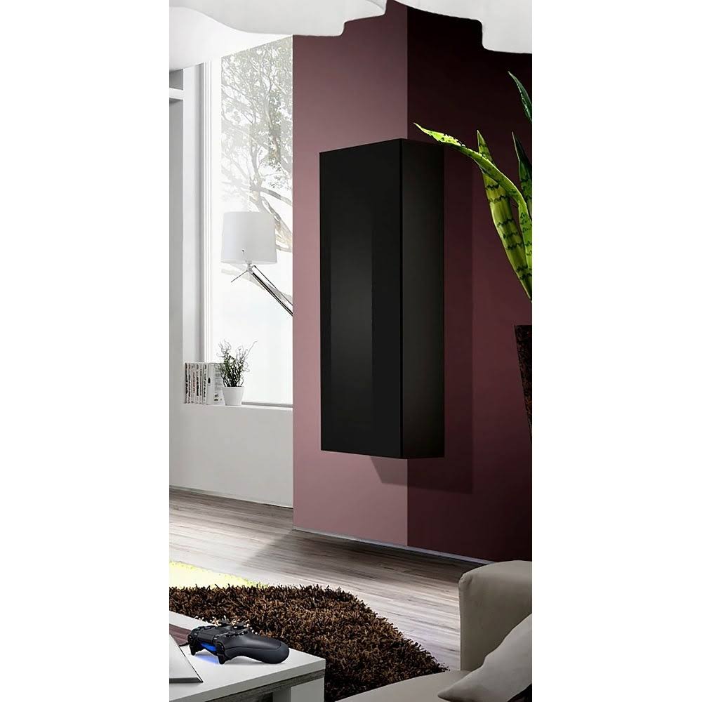 Wall-Mounted Bookcase - Black X276