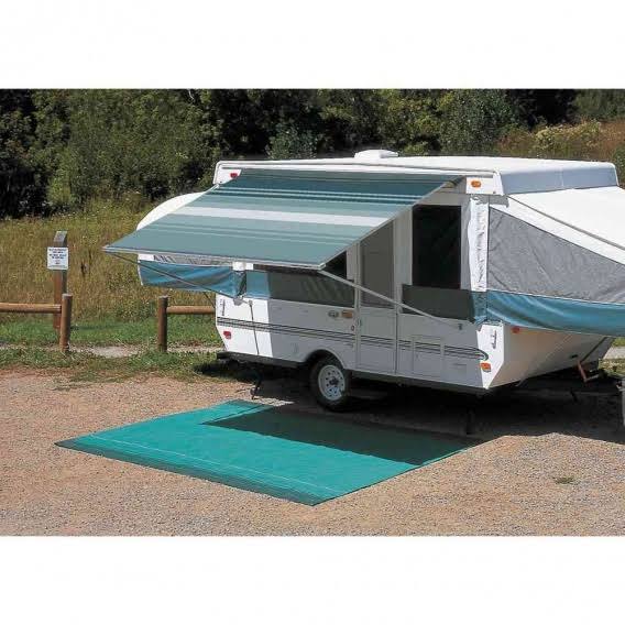 Campout Vinyl Bag Awning Black-Gray 3.5m 11ft-6in E871876