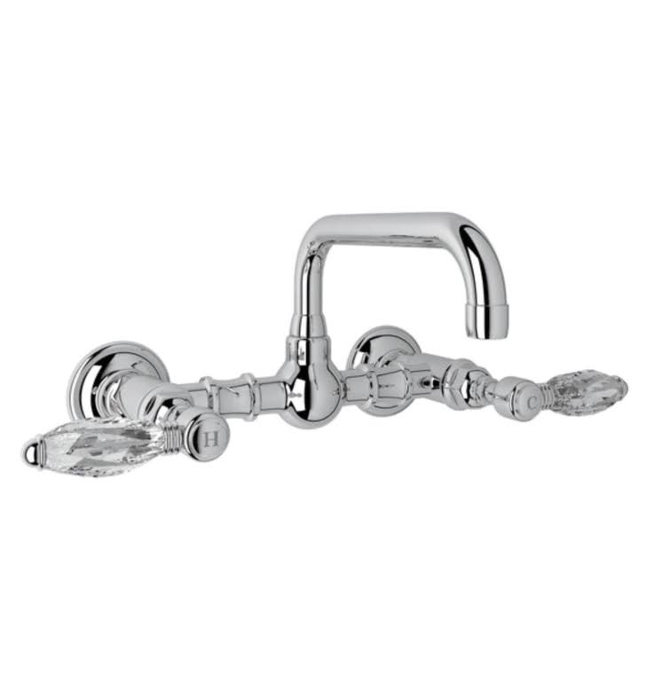 Wall Mount Bridge Lavatory Faucet with Cross Handles J1935