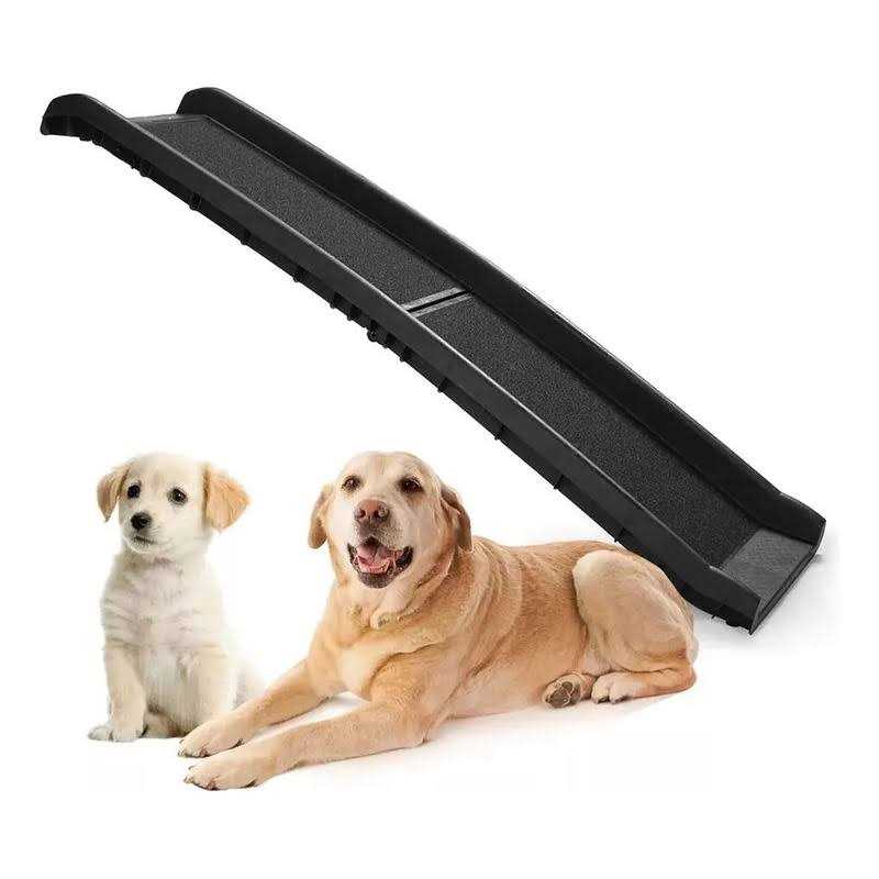 Extra Wide Foldable Dog Car Stairs with Nonslip Surface I415