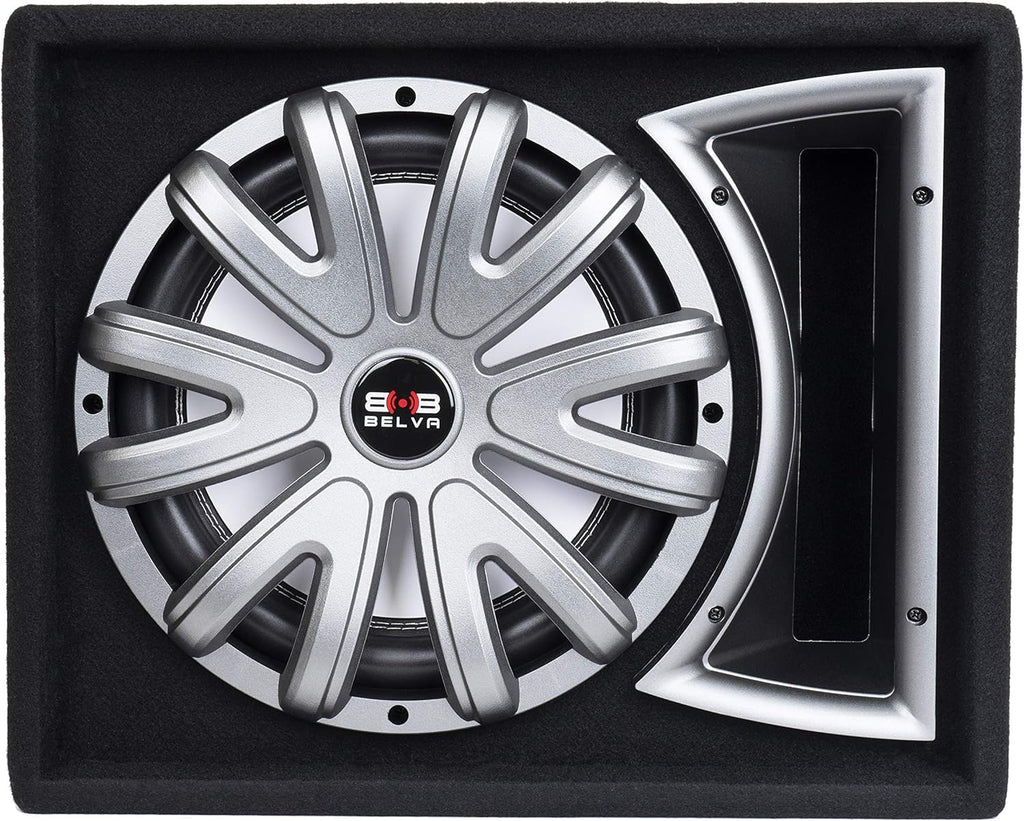 Single 12-inch 750W Loaded Ported Car Subwoofer with Multi-Color LED and Remote F73638