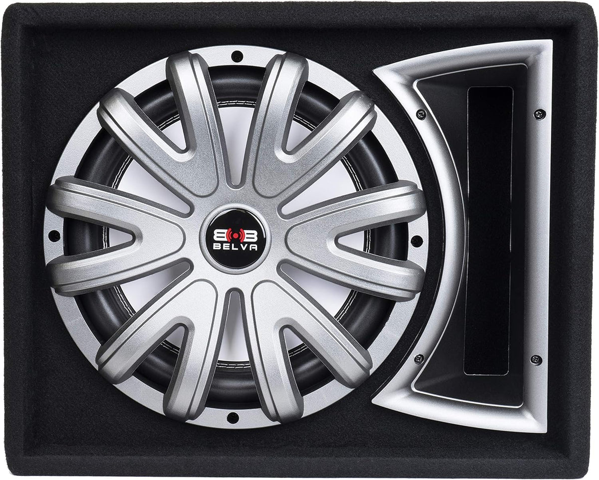 Single 12-inch 750W Loaded Ported Car Subwoofer with Multi-Color LED and Remote F73638