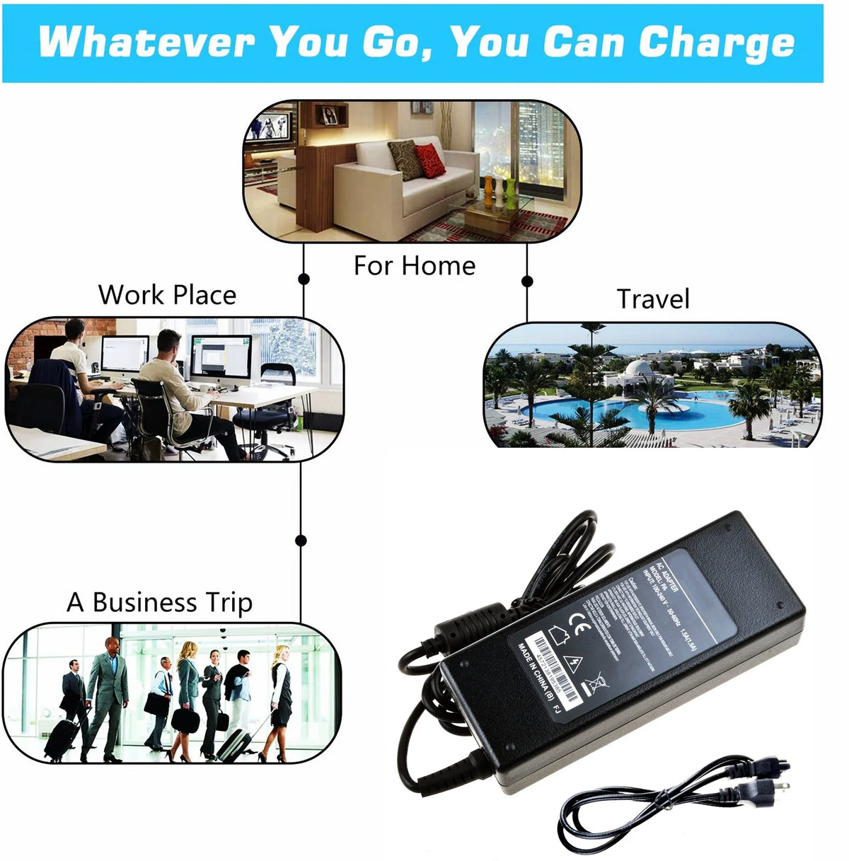 AC-DC Adapter Wall Charger for Electric Scooter H89122