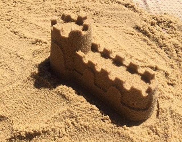 Golden Cambrian Beach Sand Play Sand - 50 Pound Sandbox Sand P5735