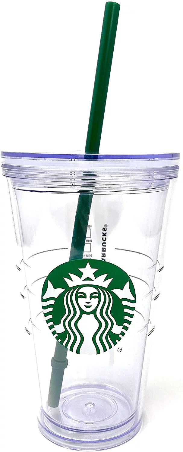 Clear 16oz Tumbler with Straw K222127