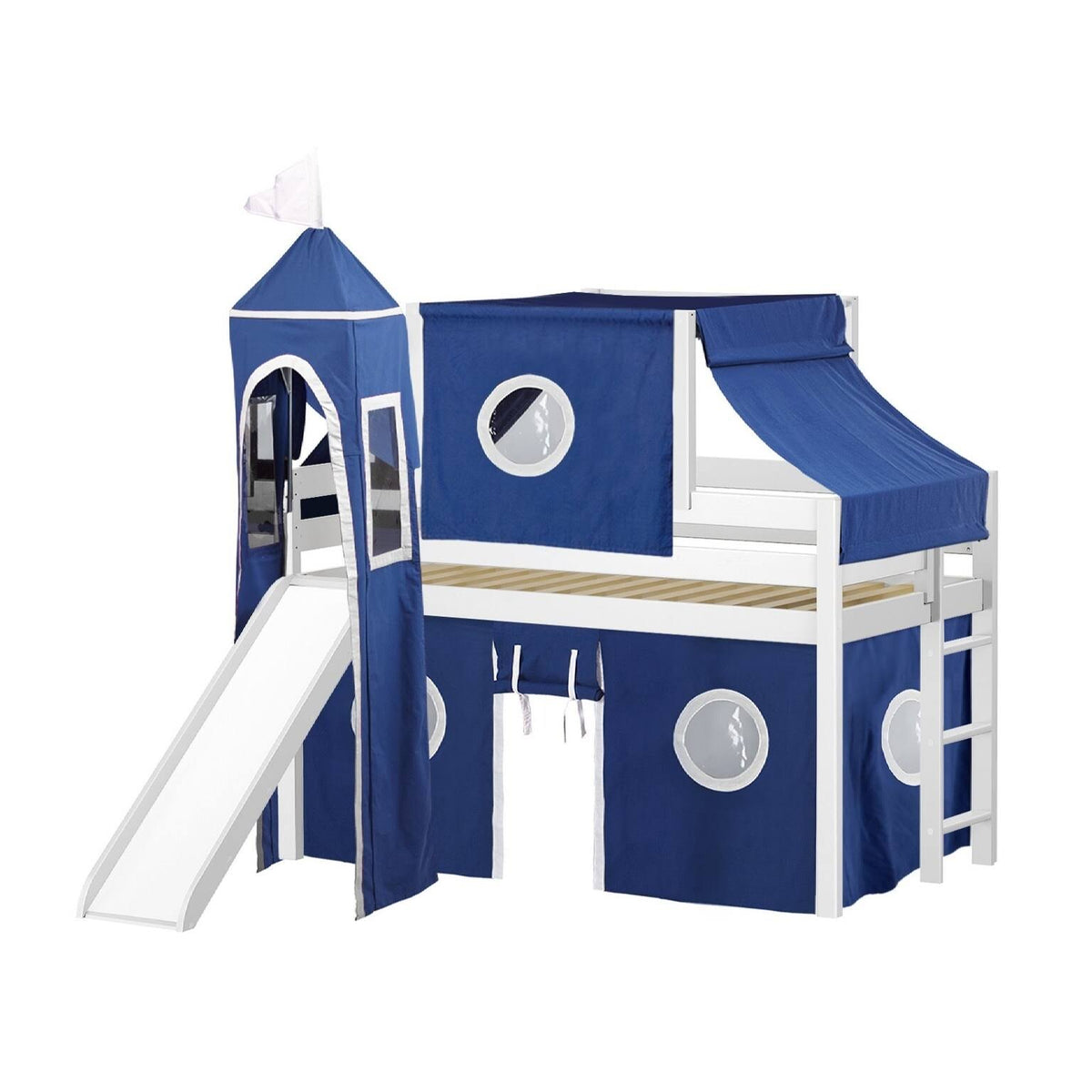 Twin Bed with Slide and Tent C7587