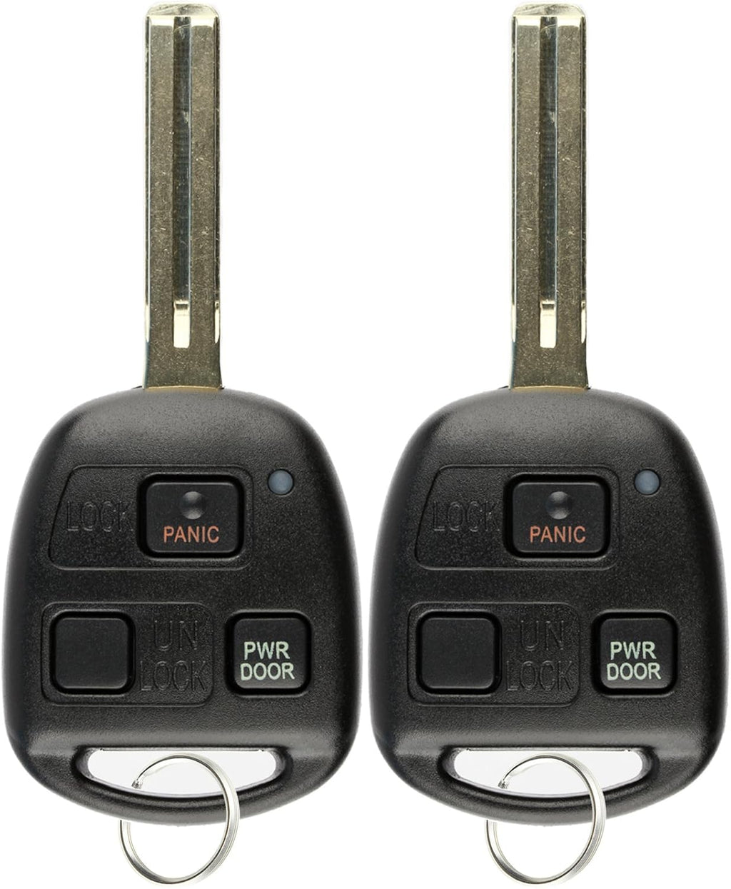 Keyless Entry Remote Fob Uncut Car Master Ignition Key Blade (Pack of 2) J880432