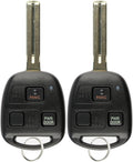 Keyless Entry Remote Fob Uncut Car Master Ignition Key Blade (Pack of 2) J880432