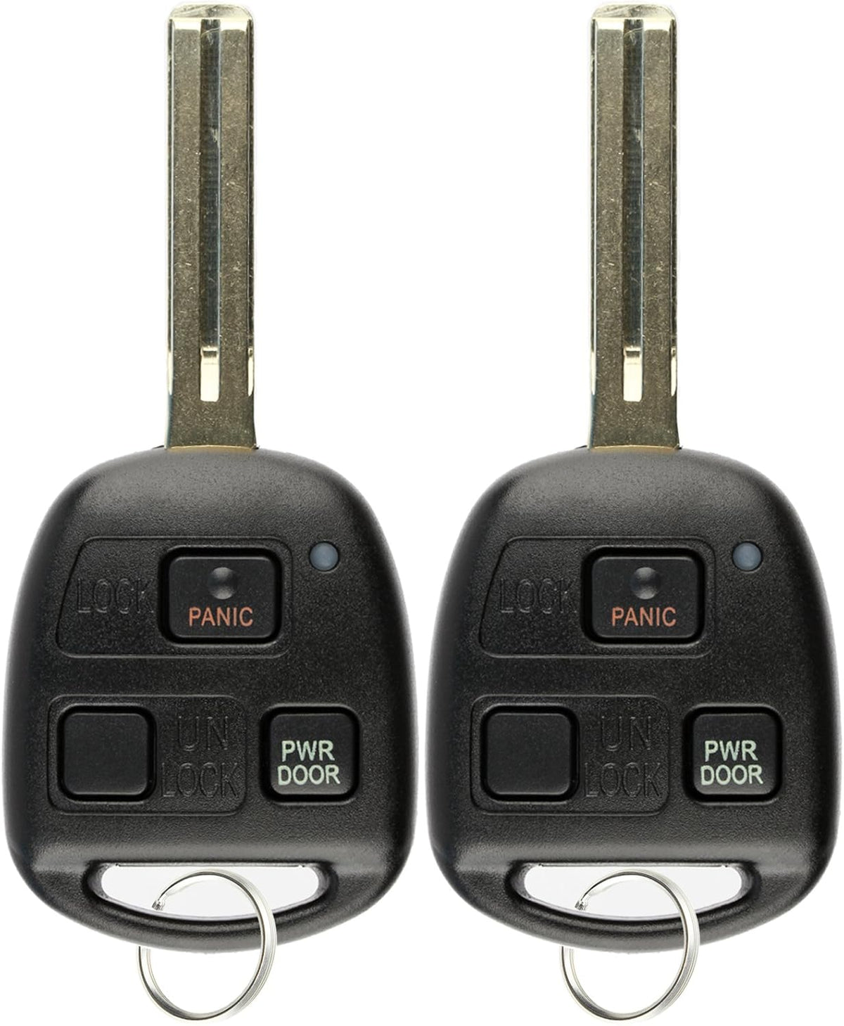 Keyless Entry Remote Fob Uncut Car Master Ignition Key Blade (Pack of 2) J880432