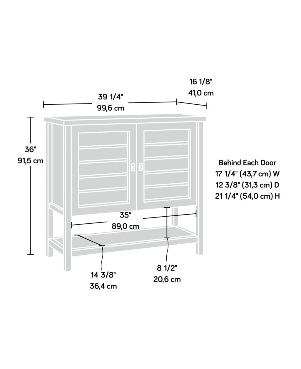 Mystic Oak Console Table V744201