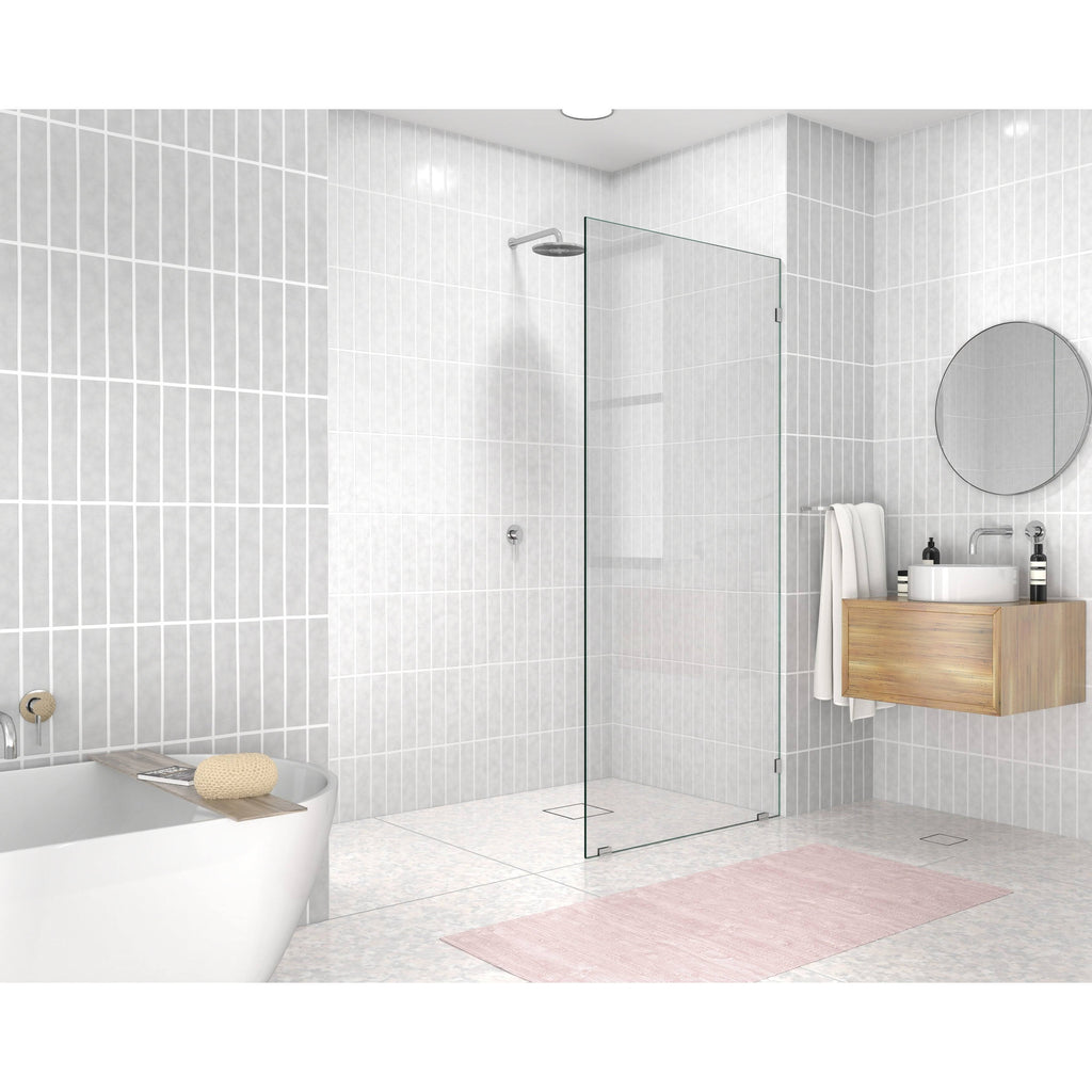Frameless Shower Door, Polished Chrome E21282