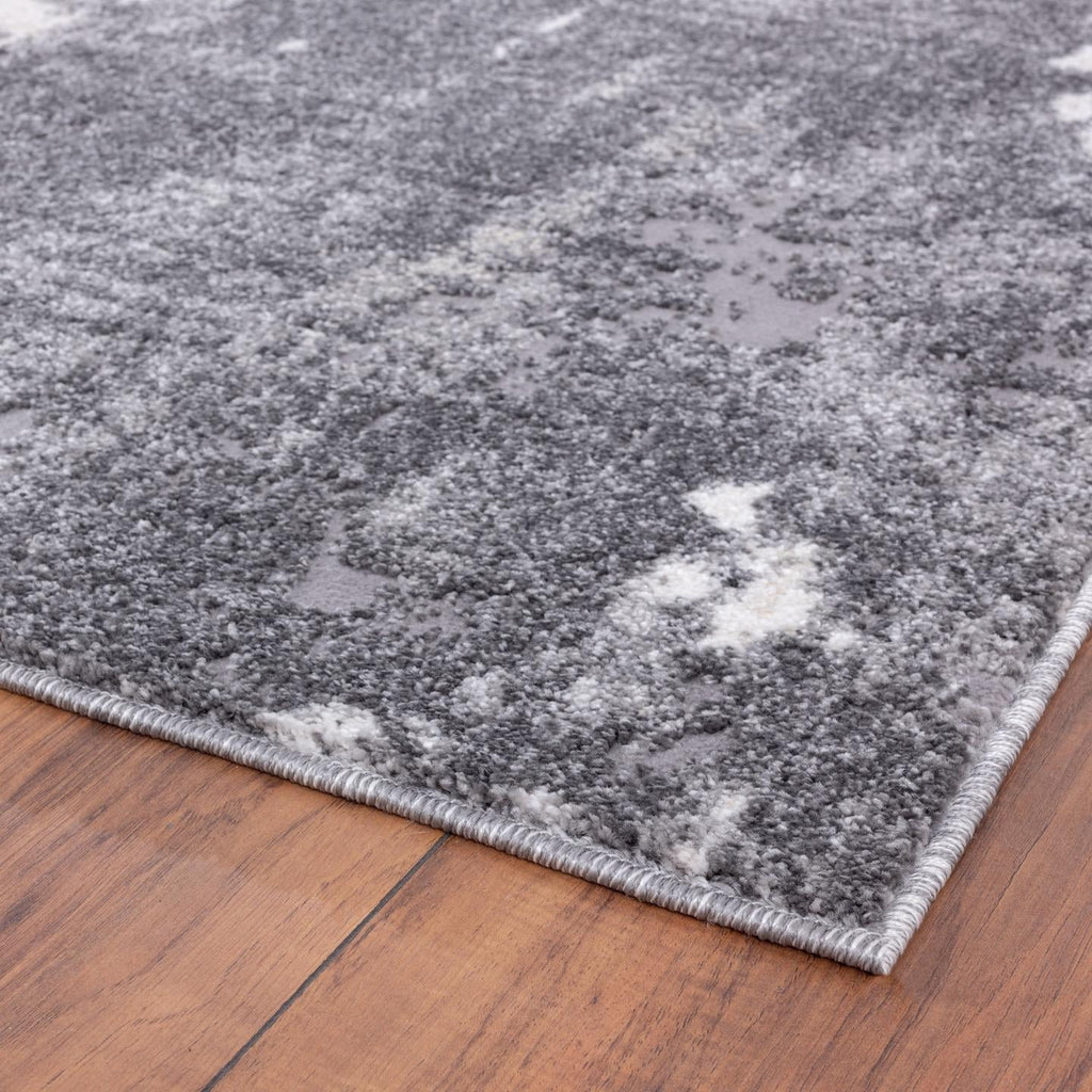 Modern Abstract Area Rug Gray 8 x 10 U1592