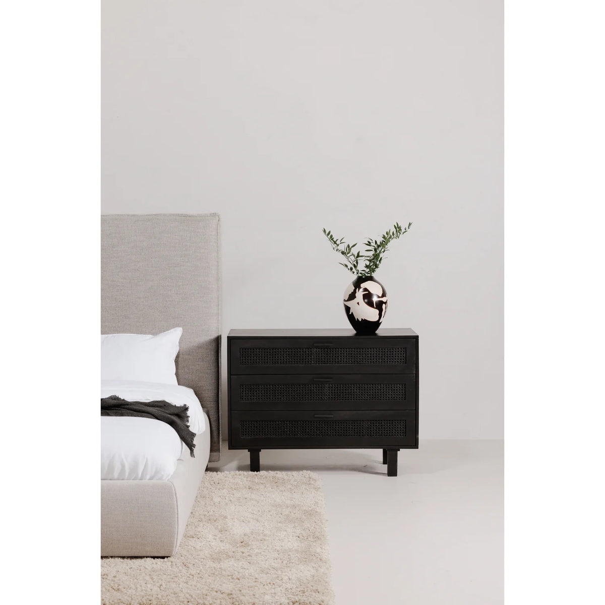 Black 3 Drawer Chest R61163
