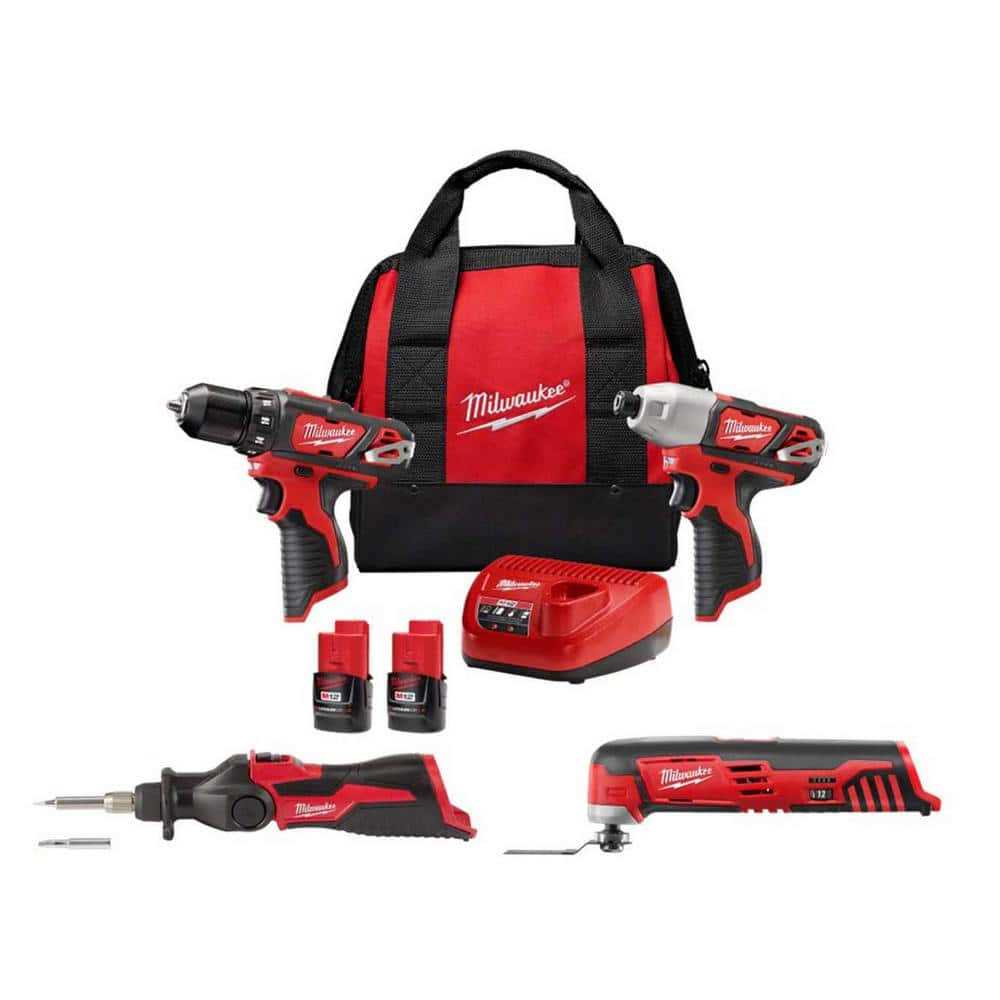 M12 12-Volt Lithium-Ion Cordless 2-Tool Combo Kit W350419