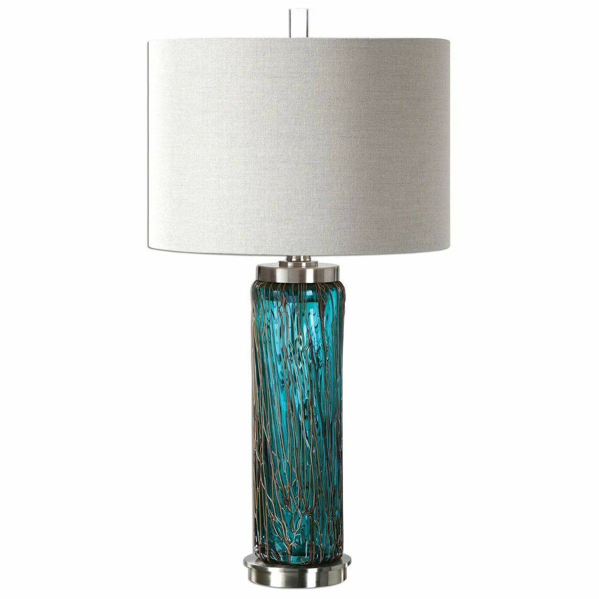 Blue Glass Lamp M47075