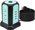Blue Surge Protector Tower Power Strip with 9 Outlets D930