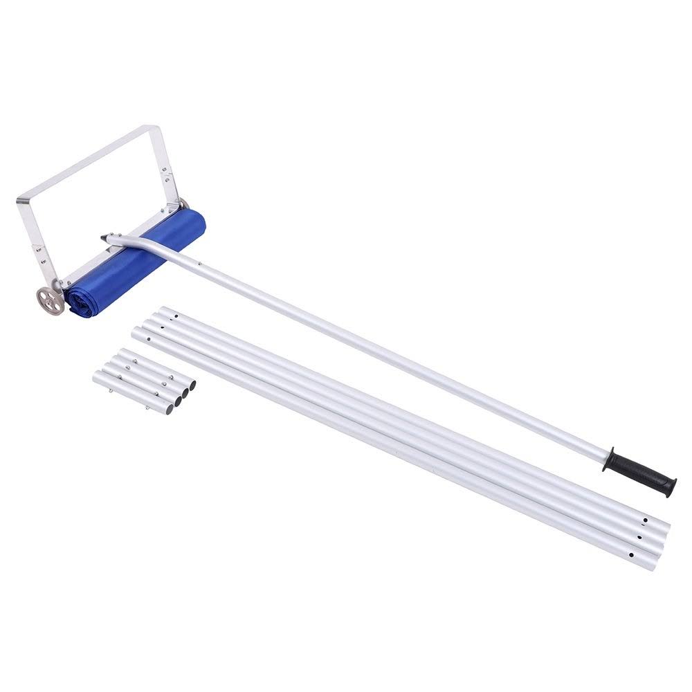 20 Feet Aluminum Frame Cloth Head Roof Snow Remover 1.2m 5 Sections Z73723
