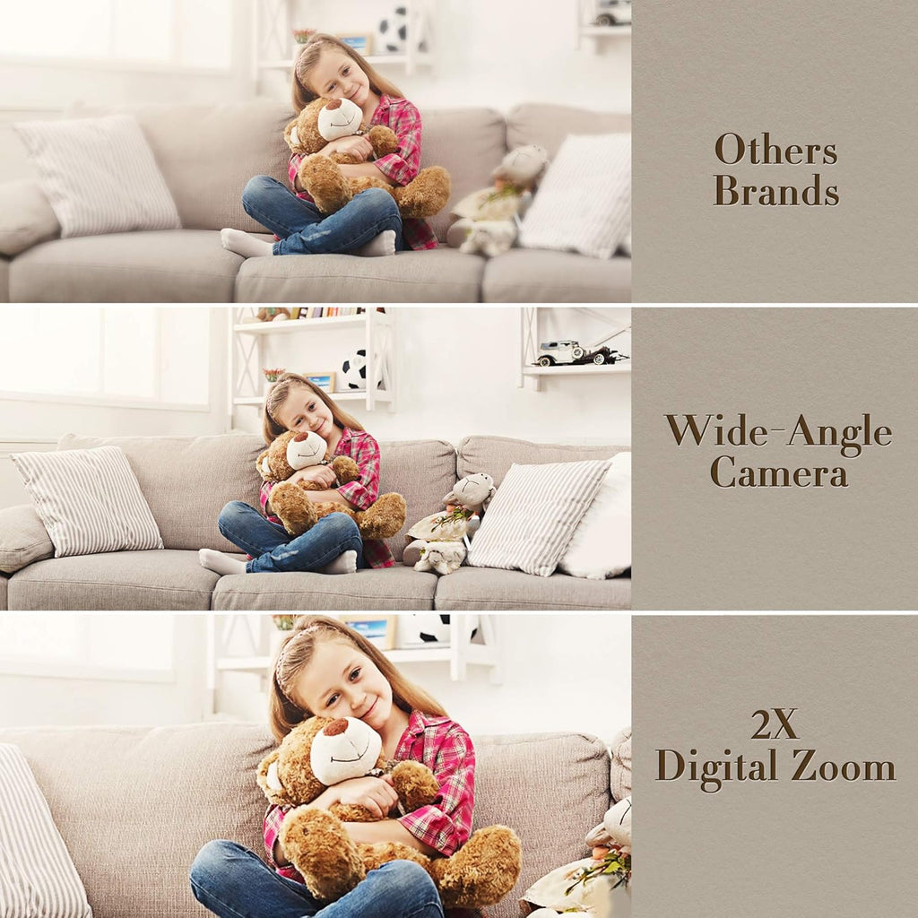 4.3 1080P HD Split-Screen Video Baby Monitor with 2 Cameras and Audio I544