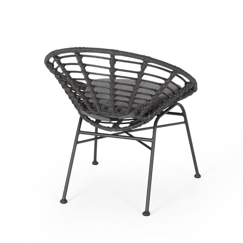 3 Piece Outdoor Acacia Wood Conversation Set in Gray G906808