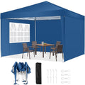 10x20 Pop Up Canopy Tent with 6 Sidewalls White W31979