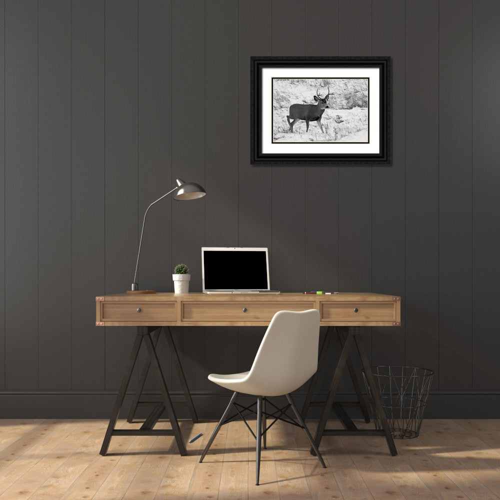 Black Ornate Wood Framed Museum Art Print V36030