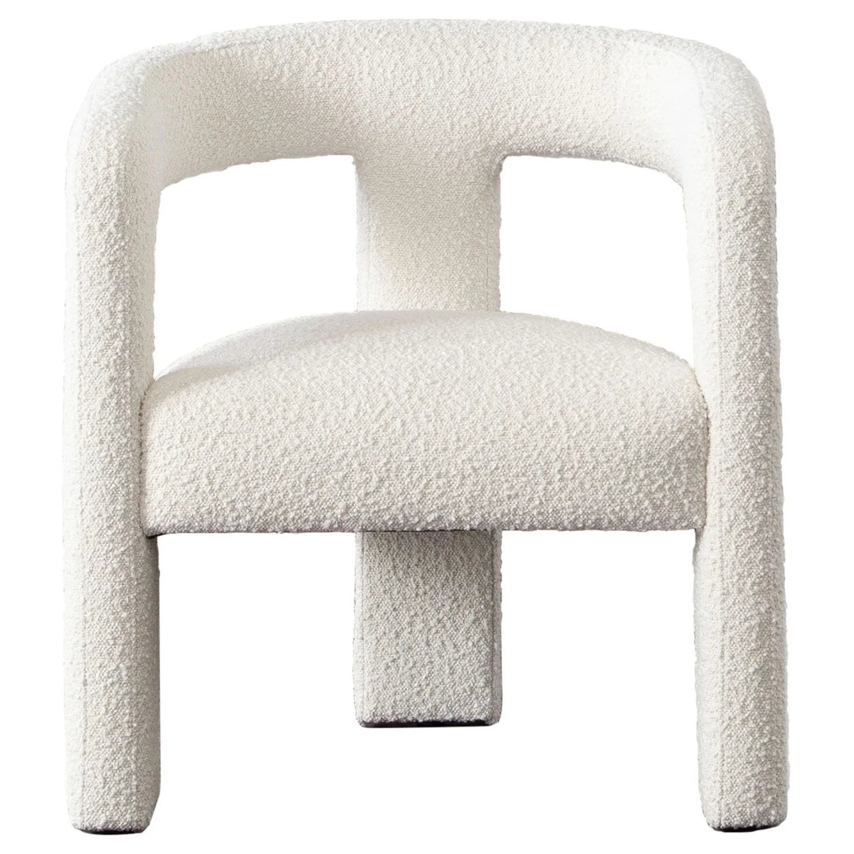 Ivory Boucle Dining & Accent Chair S401