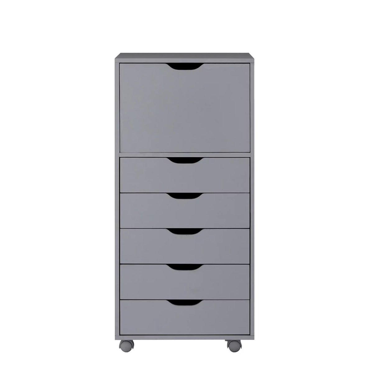 6 Drawer Gray Office Storage Cabinet R440292