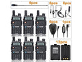 Dual Band Two Way Radio Black 6 Pack Y506694