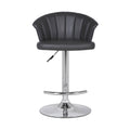 Grey Faux Leather Bar Stool C728305