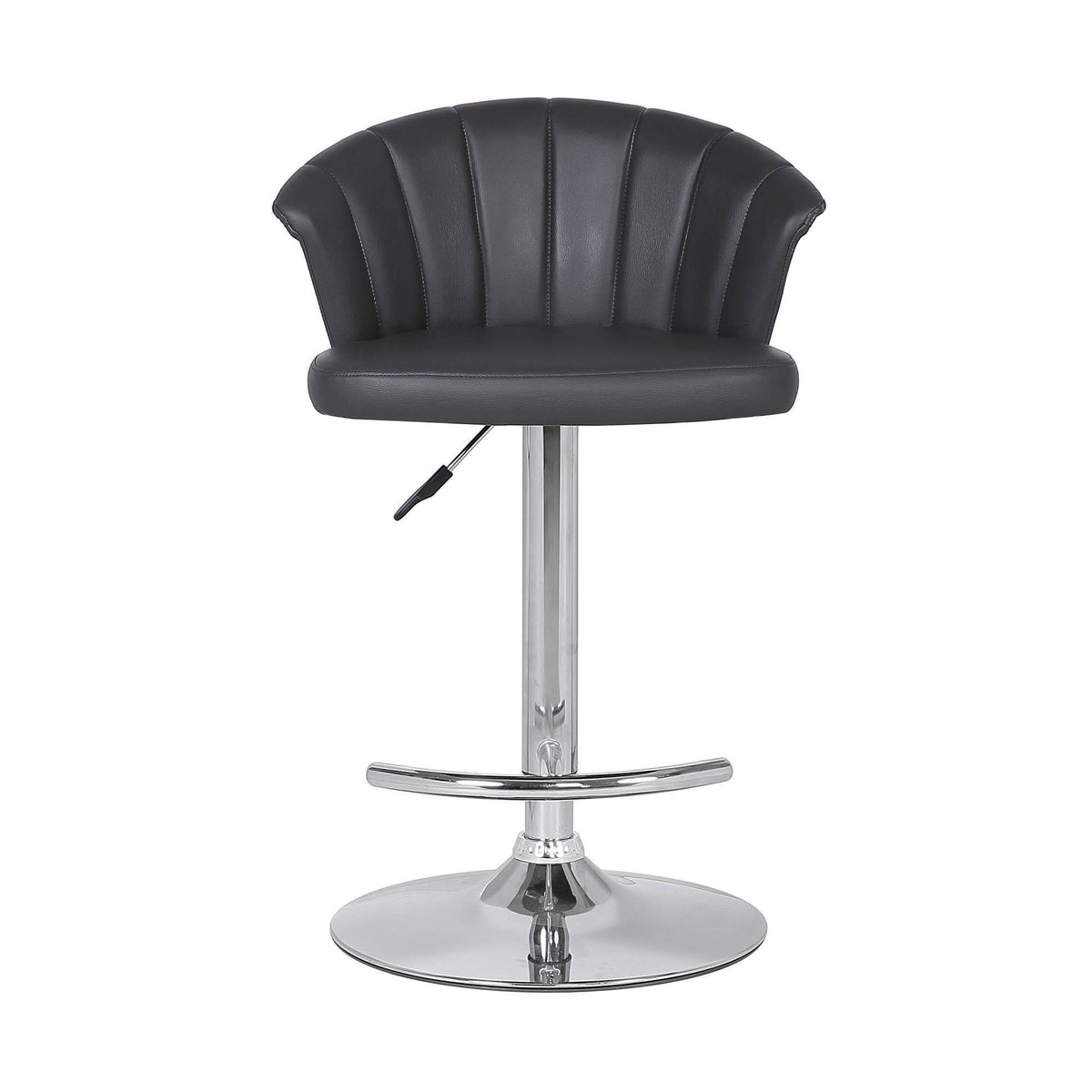 Grey Faux Leather Bar Stool C728305