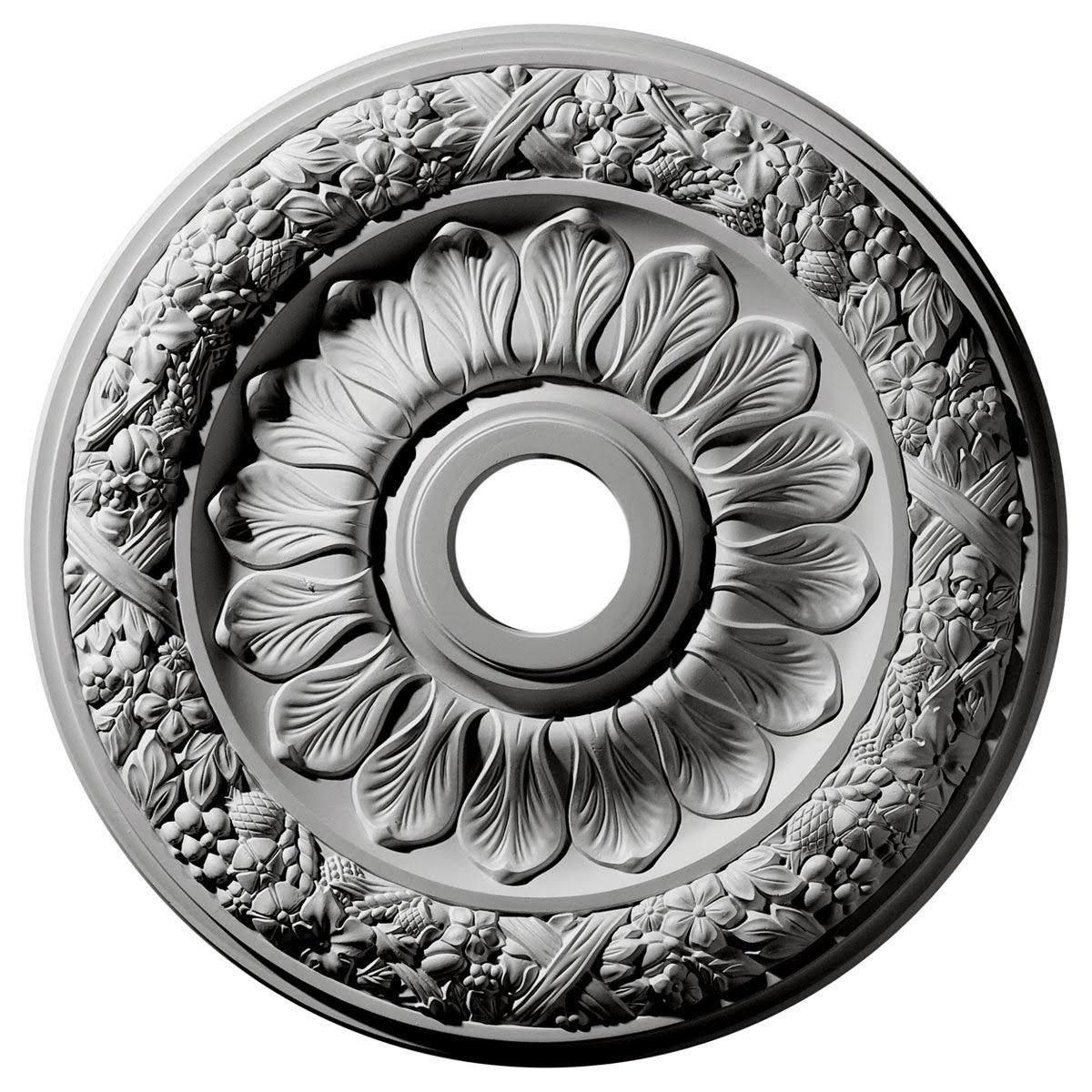 24x22OD x 4x22ID x 1 1/2x22P Hand-Painted Ceiling Medallion N74810