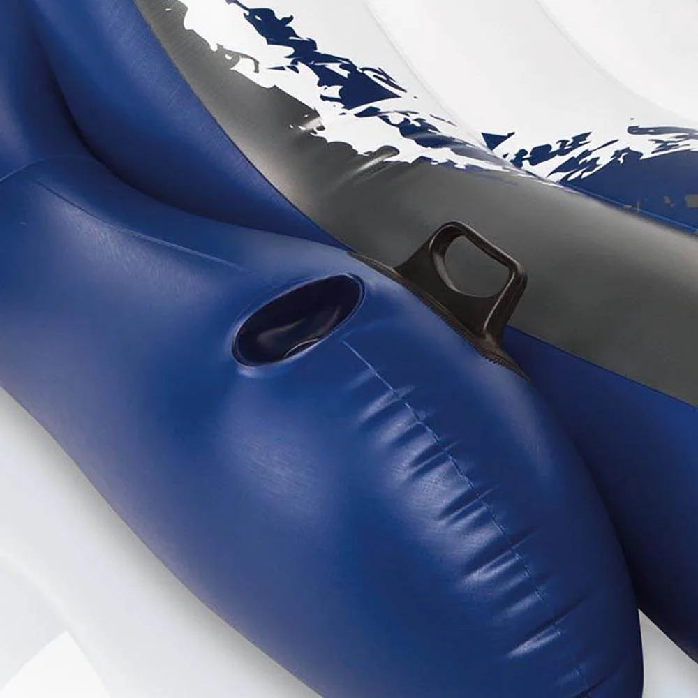 Inflatable Pool Lounge Chair with Cup Holders Z175