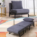 Foldable Sleeper Sofa Bed Dark Grey U88381
