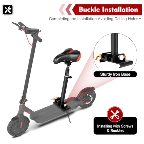 Adjustable Electric Scooter Seat 10.23 * 6.29inch Aluminum Rod Y686192