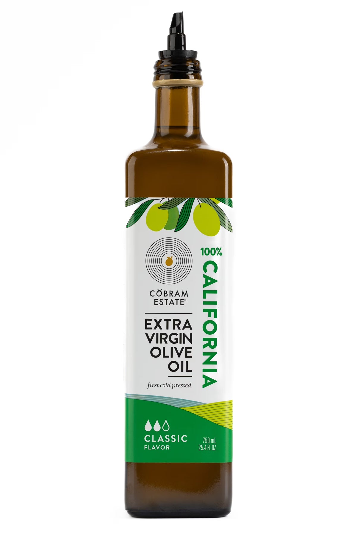 100% California Extra Virgin Olive Oil, 25.4 fl oz Glass Bottle U40875