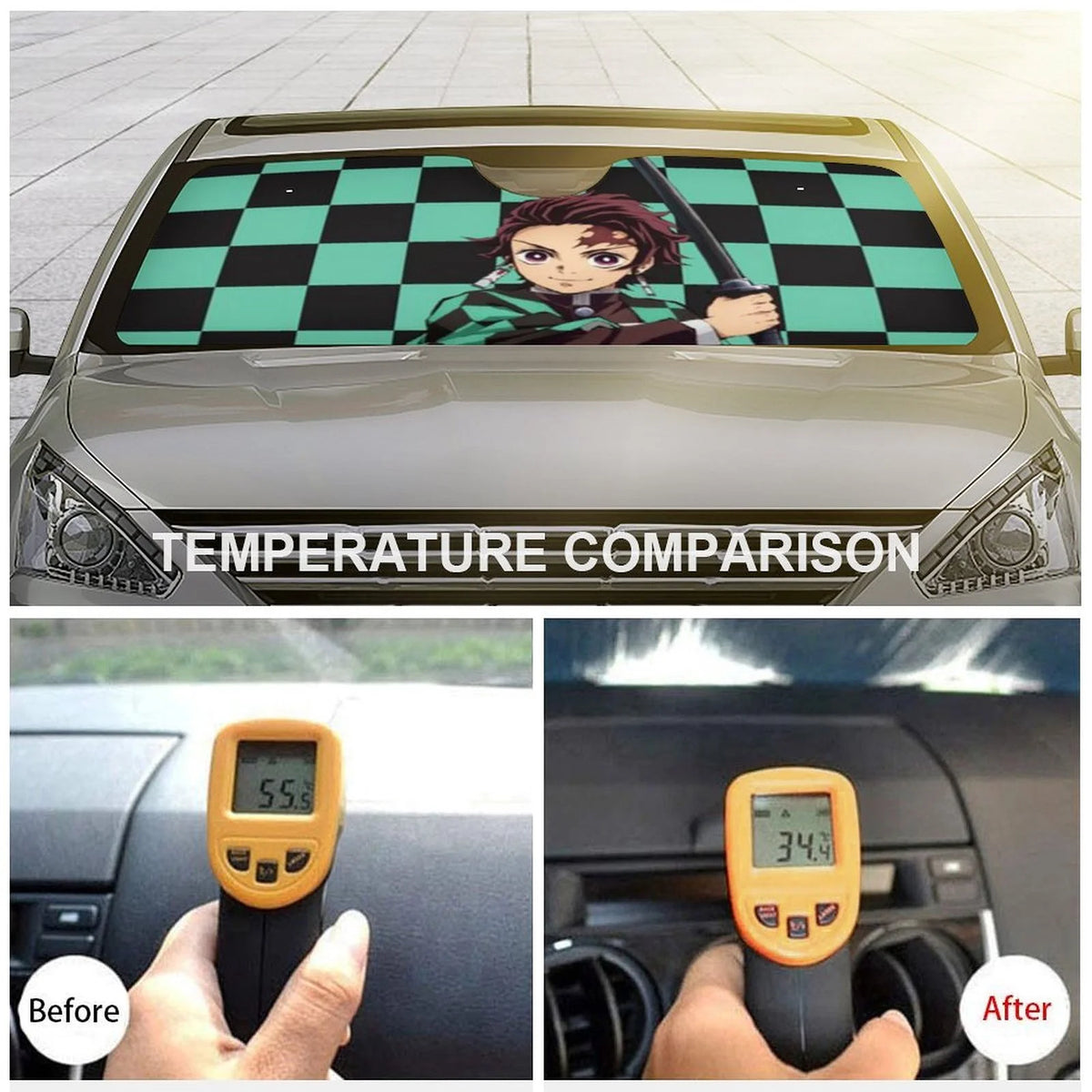 Foldable Reflective Car Windshield Sun Shade Cover T298