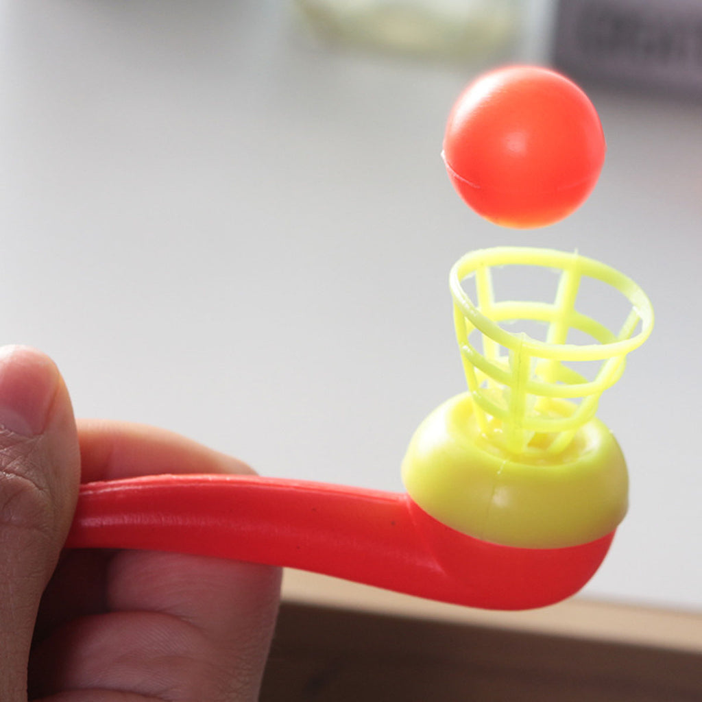 12pcs Plastic Floating Ball Toy Blow Pipe Party Game Y786486