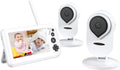 4.3 1080P HD Split-Screen Video Baby Monitor with 2 Cameras and Audio I544