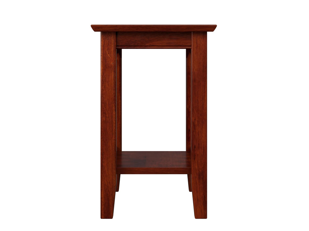 Chair Side Table in Walnut or Caramel F404