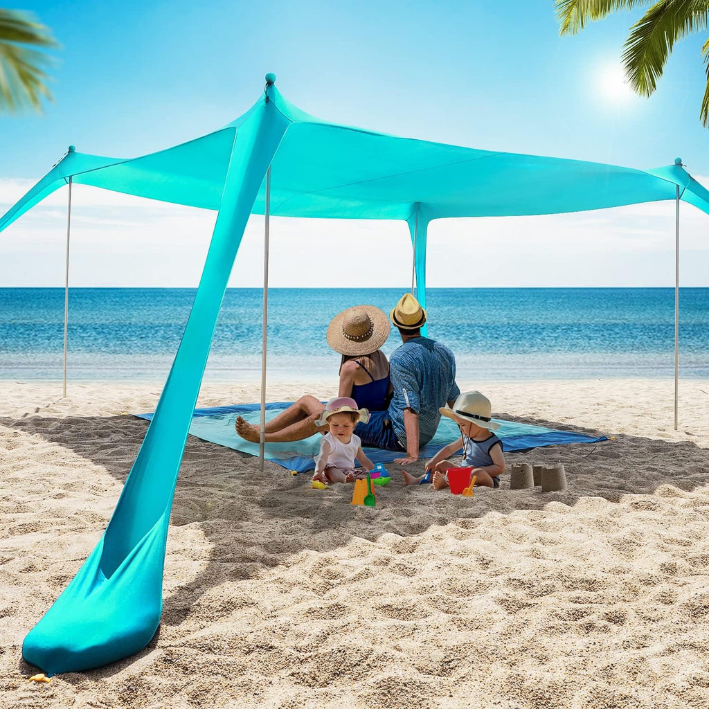 10x10 FT Pop Up Beach Sun Shade Tent with Carrying Bag F7070