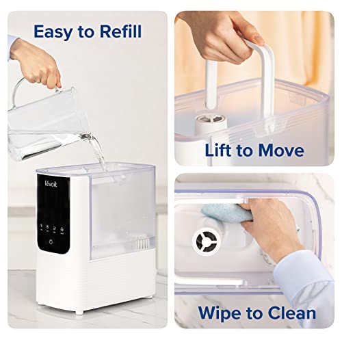 White Smart Warm and Cool Mist Humidifier L741