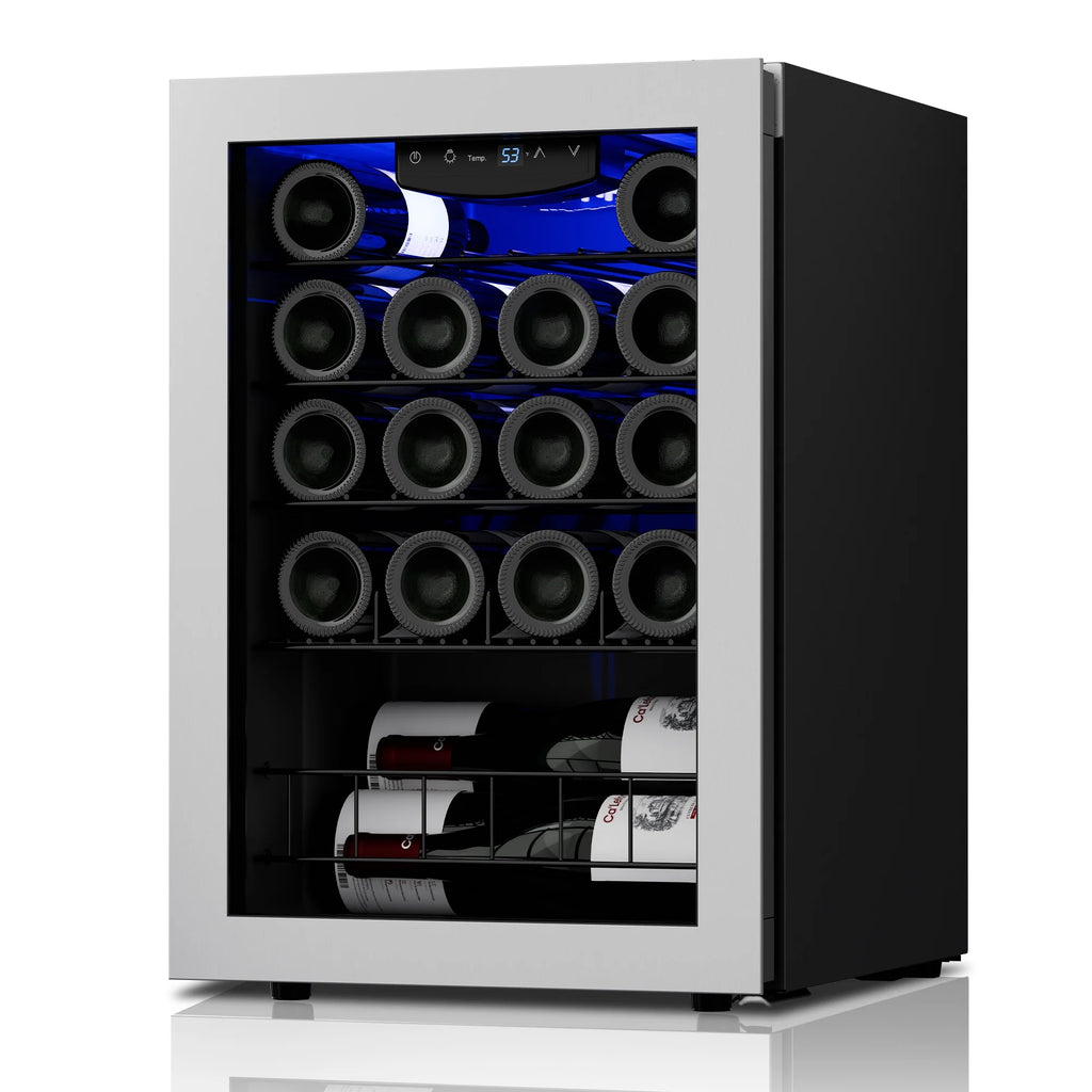 20 Bottle Wine Refrigerator with Glass Door T6045