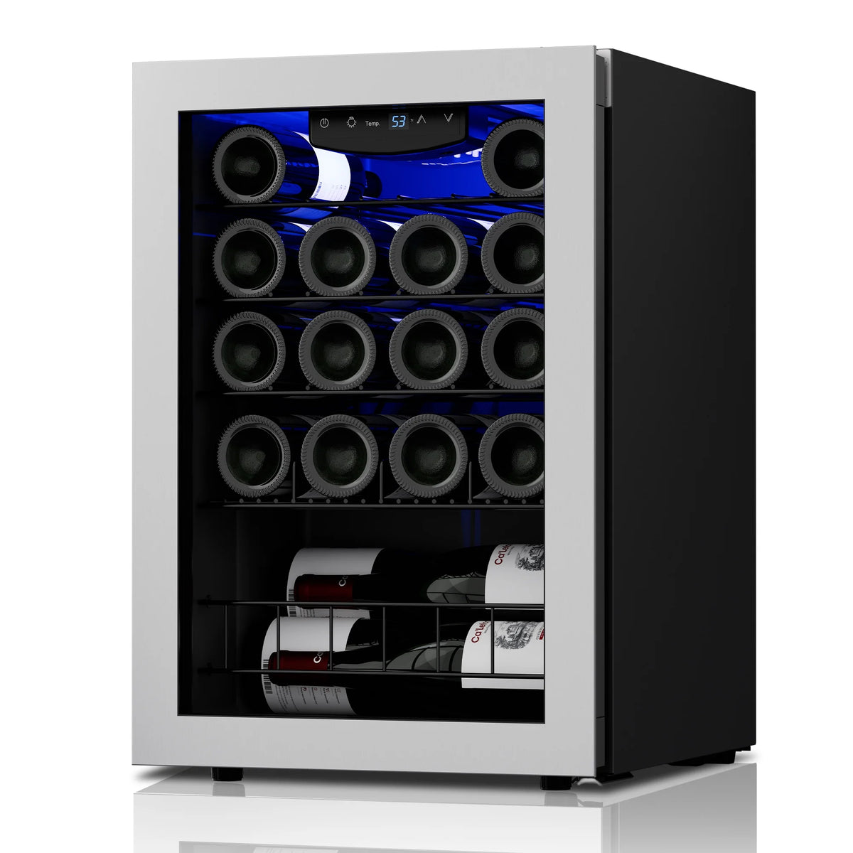 20 Bottle Wine Refrigerator with Glass Door T6045
