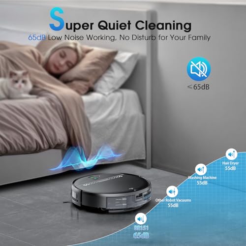 Robot Vacuum and Mop with LiDAR Navigation O123489