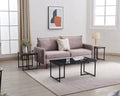 3 Piece Faux Marble Coffee Table End Table Set E614