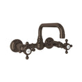 Wall Mount Bridge Lavatory Faucet with Cross Handles J1935
